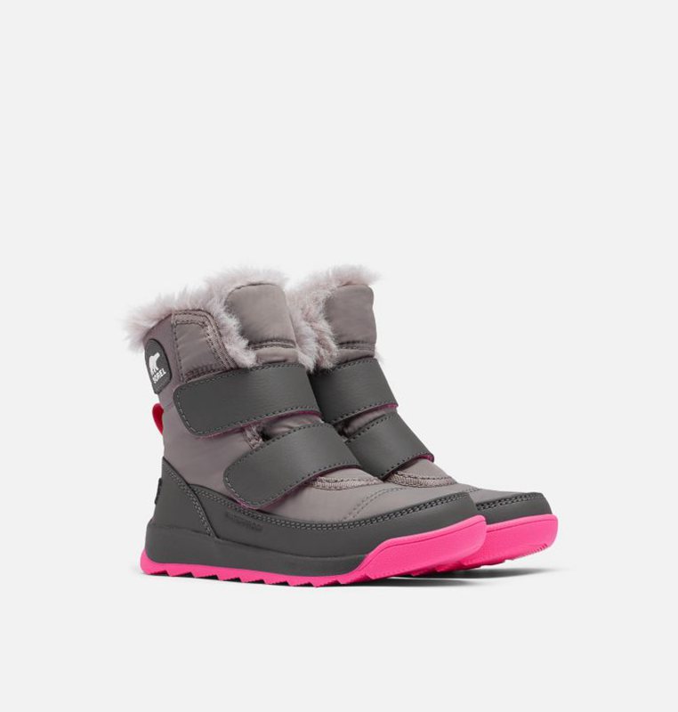 Kids Snow Boots Grey - Sorel Childrens Whitney™ II Strap - 897-KSWJPD